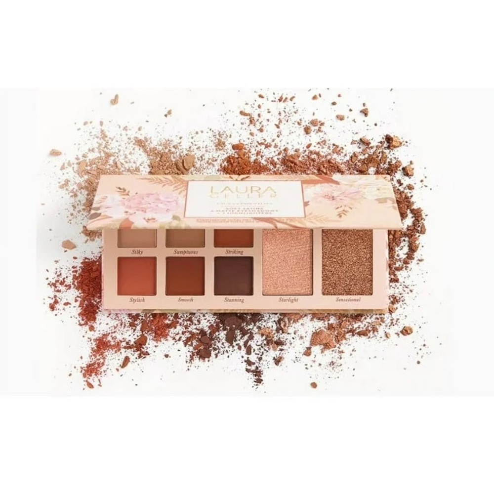 Laura Geller Laura's Essentials Soft Satins 6 Matte Eyeshadows + 2 Highlighters